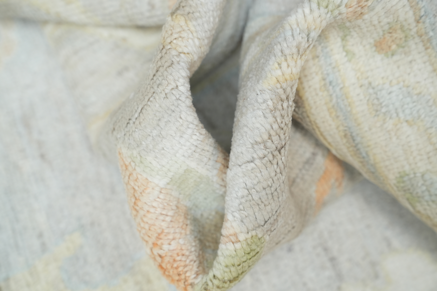 Wool Oushak Vegetable Dye Area Rug 9x12