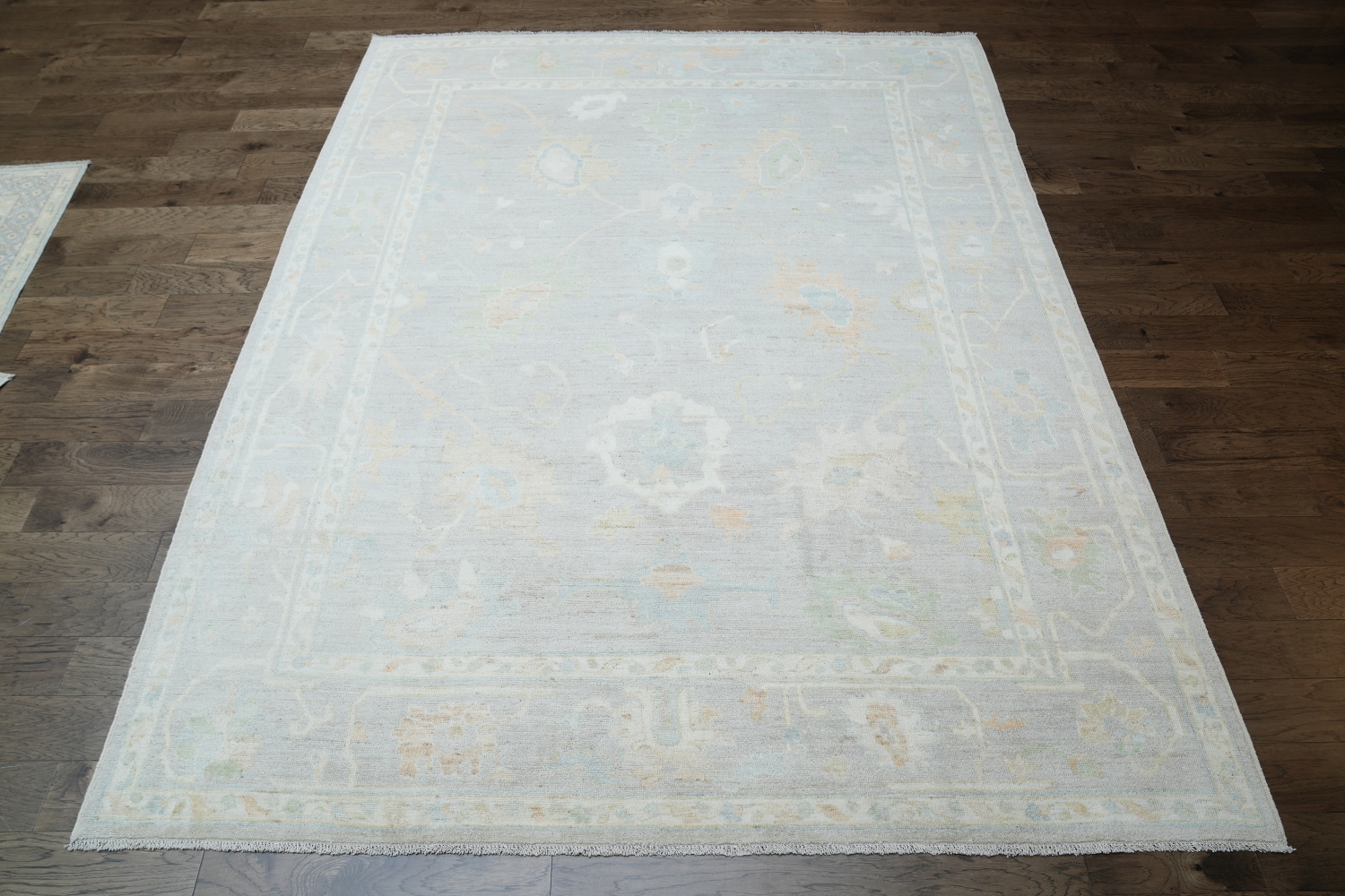 Wool Oushak Vegetable Dye Area Rug 9x12