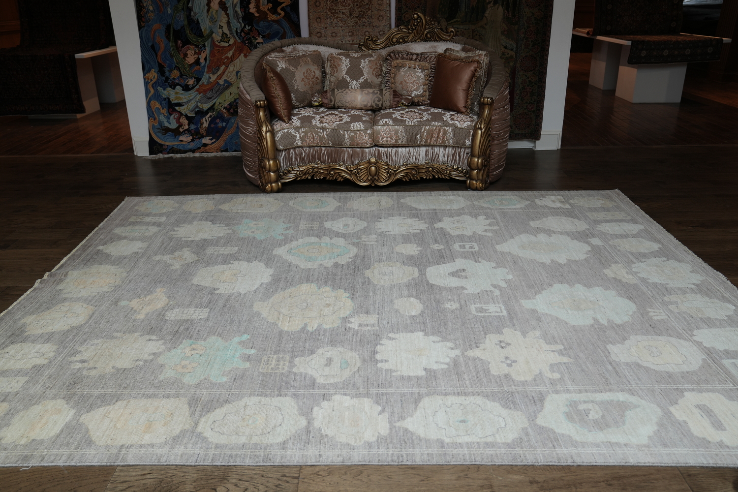 Vegetable Dye Oushak Oriental Area Rug 9x12