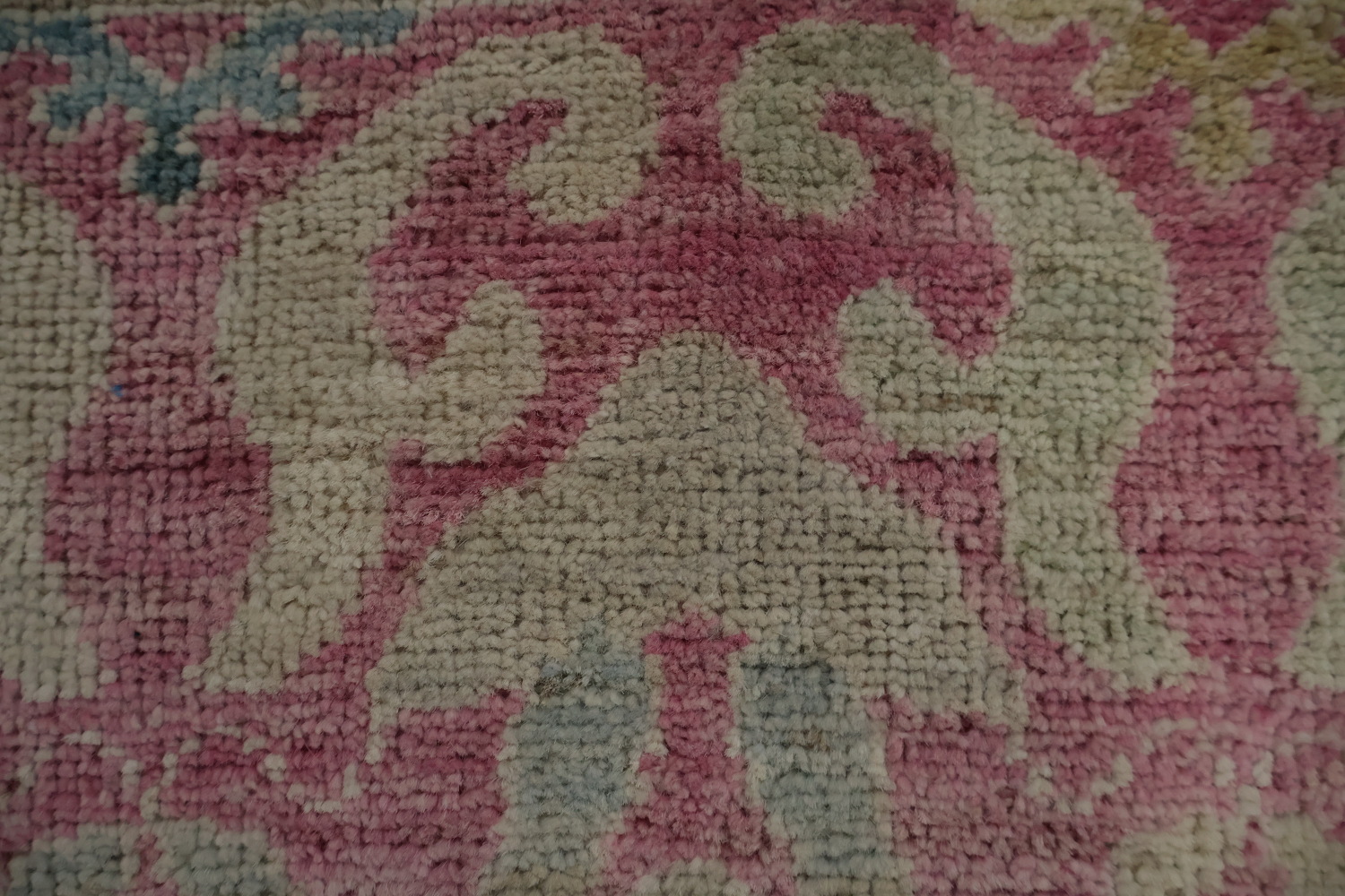 Artisan Oushak Area Rug 8x10 with Intricate Floral and Leaf Patterns