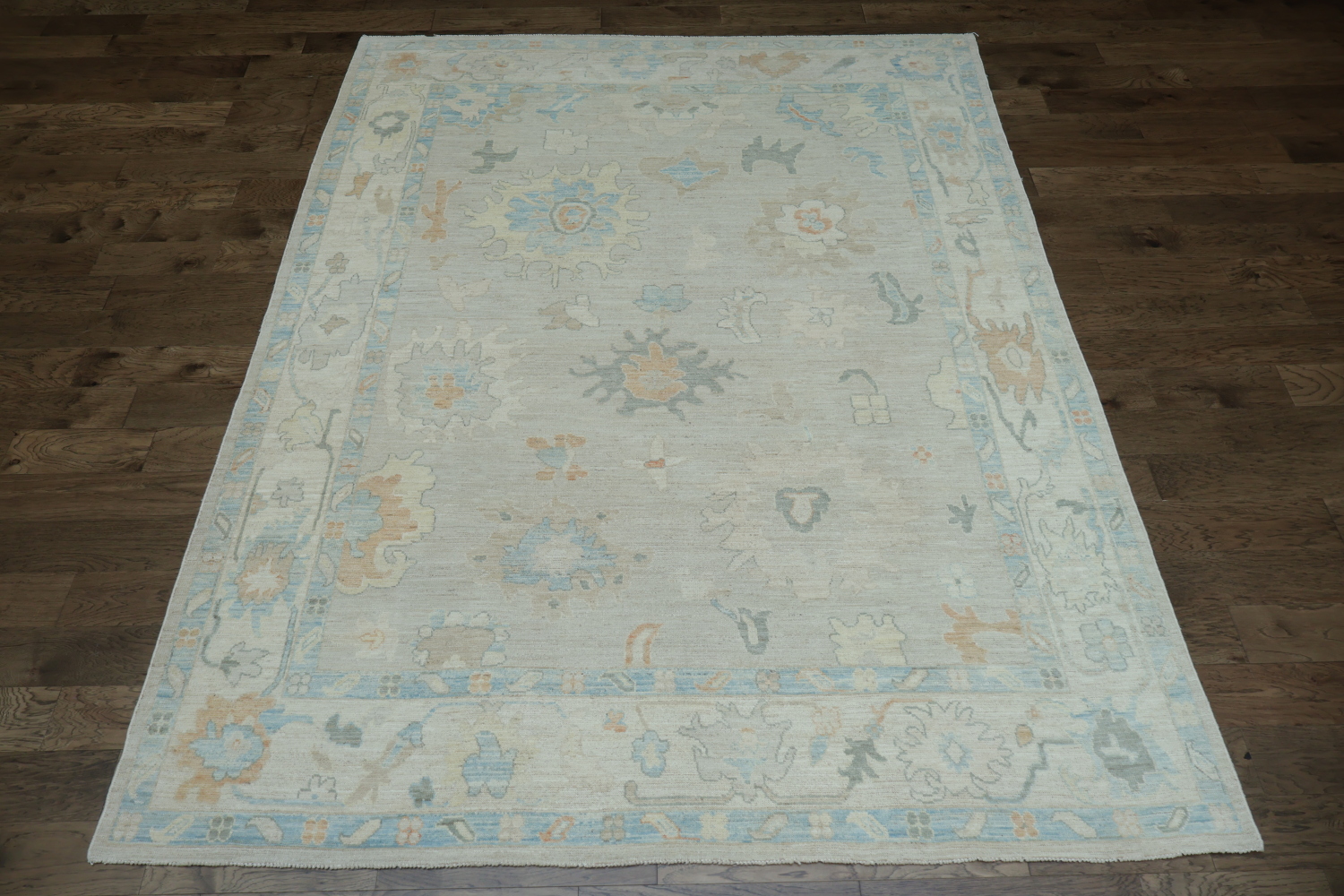 Oushak Vegetable Dye Area Rug 8x11