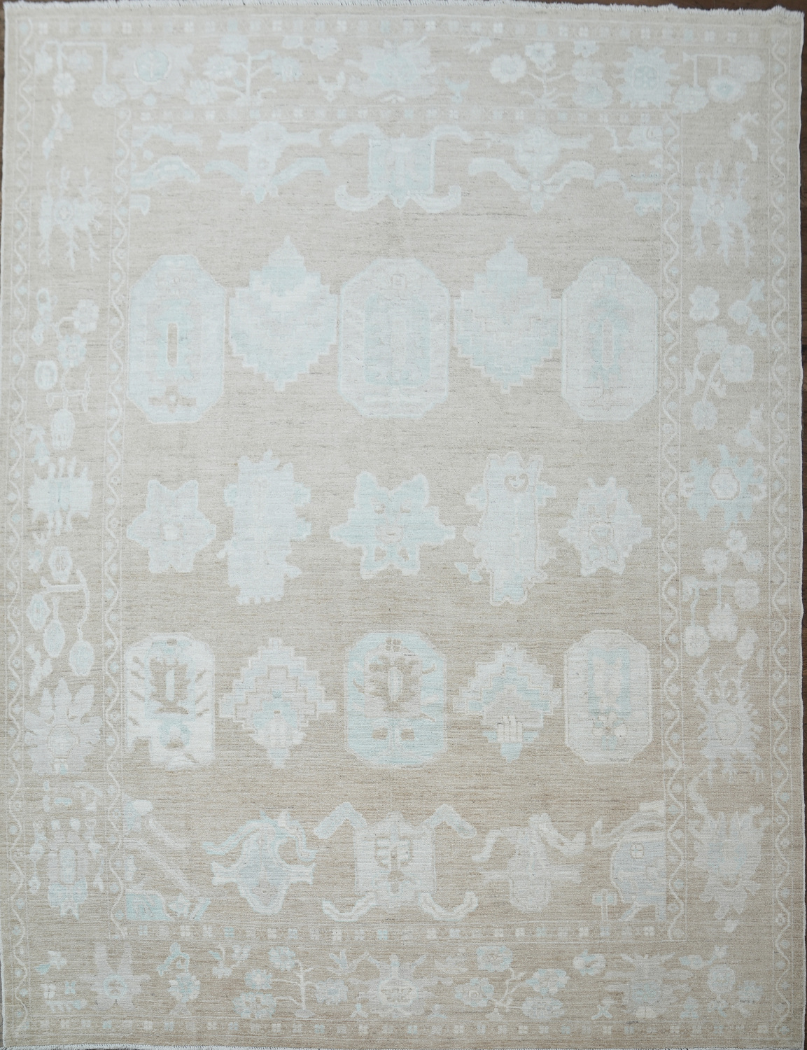 Vegetable Dye Oushak Oriental Area Rug 9x12