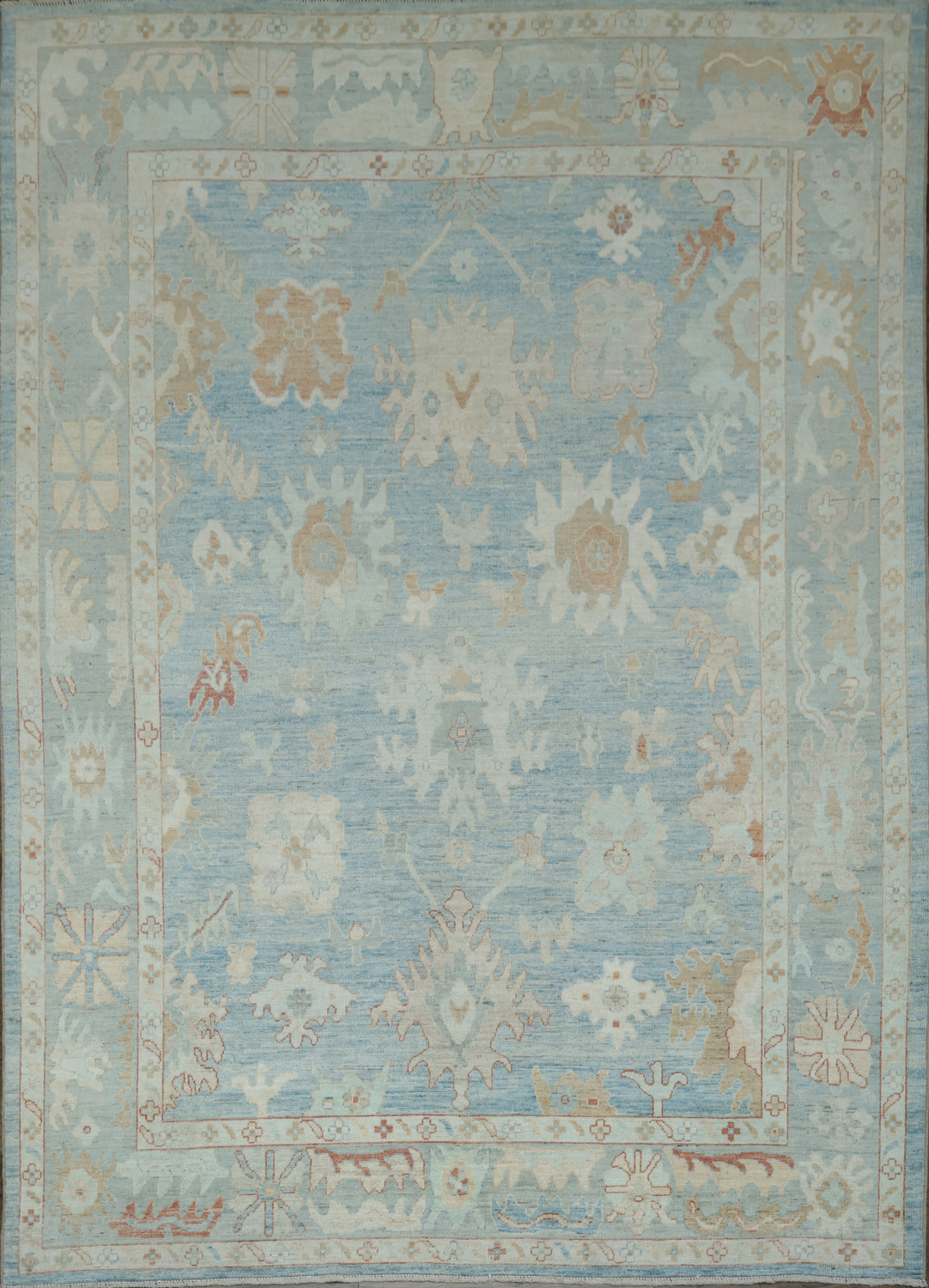 Vegetable Dye Oushak Oriental Area Rug 8x11