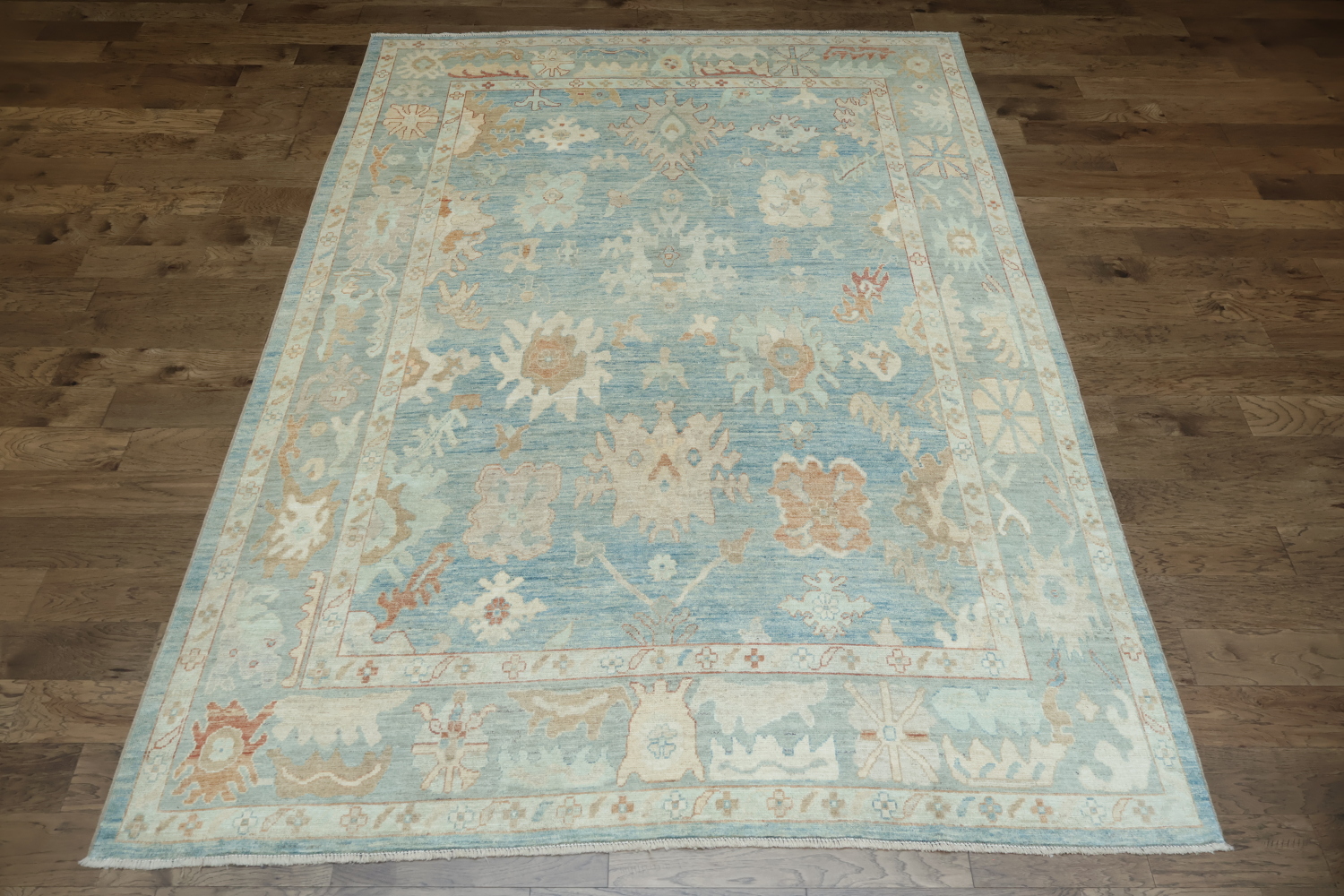 Vegetable Dye Oushak Oriental Area Rug 8x11