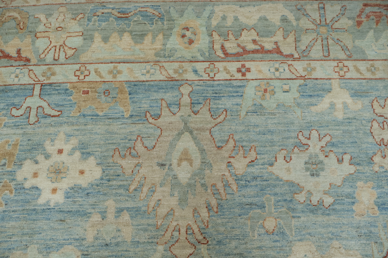 Vegetable Dye Oushak Oriental Area Rug 8x11