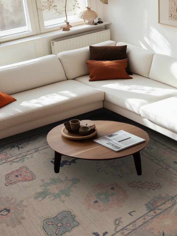 Vegetable Dye Oushak Oriental Area Rug 8x10