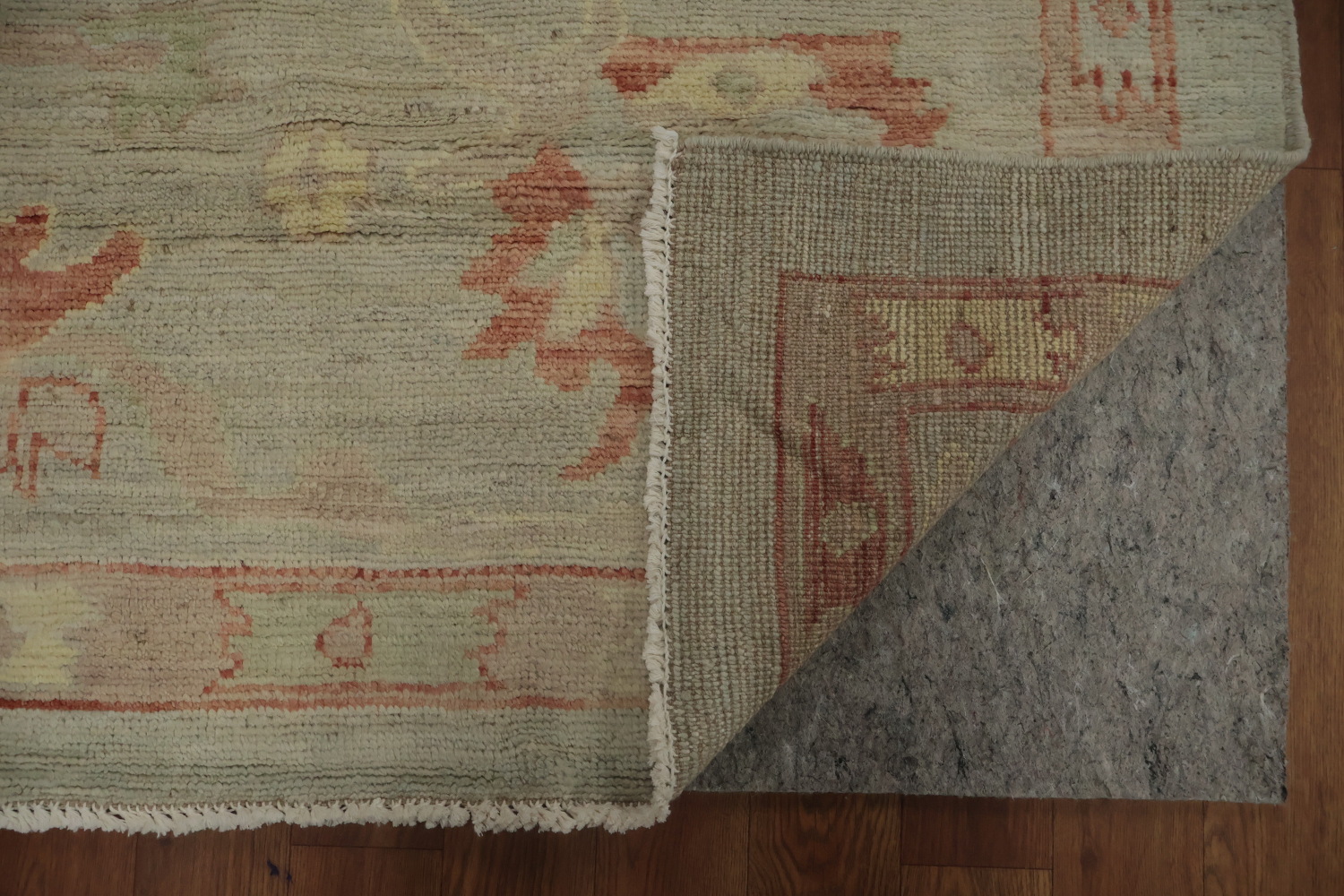 Classic Decor Oushak Vegetable Dye Area Rug 8x10 in Gentle Pastel Shades