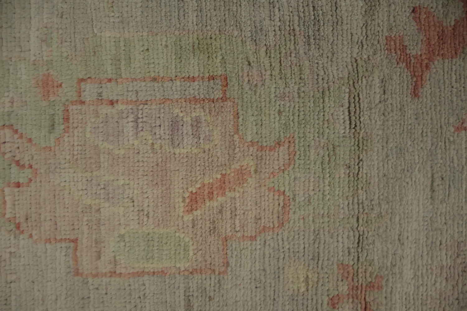 Classic Decor Oushak Vegetable Dye Area Rug 8x10 in Gentle Pastel Shades