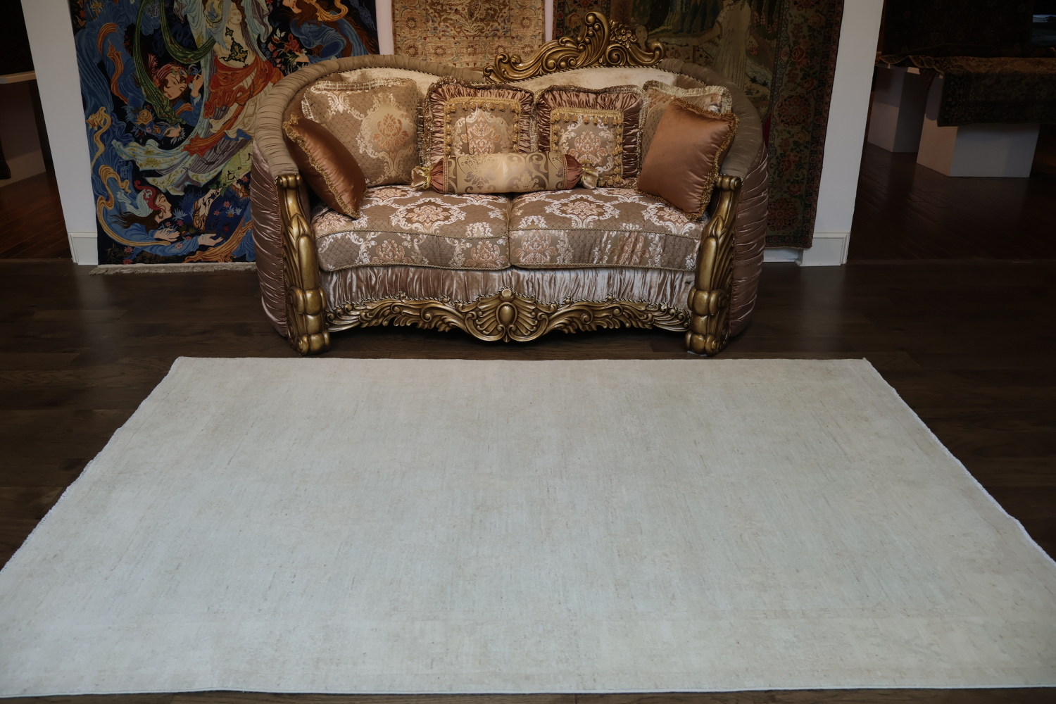 Vegetable Dye Oushak Oriental Area Rug 6x8