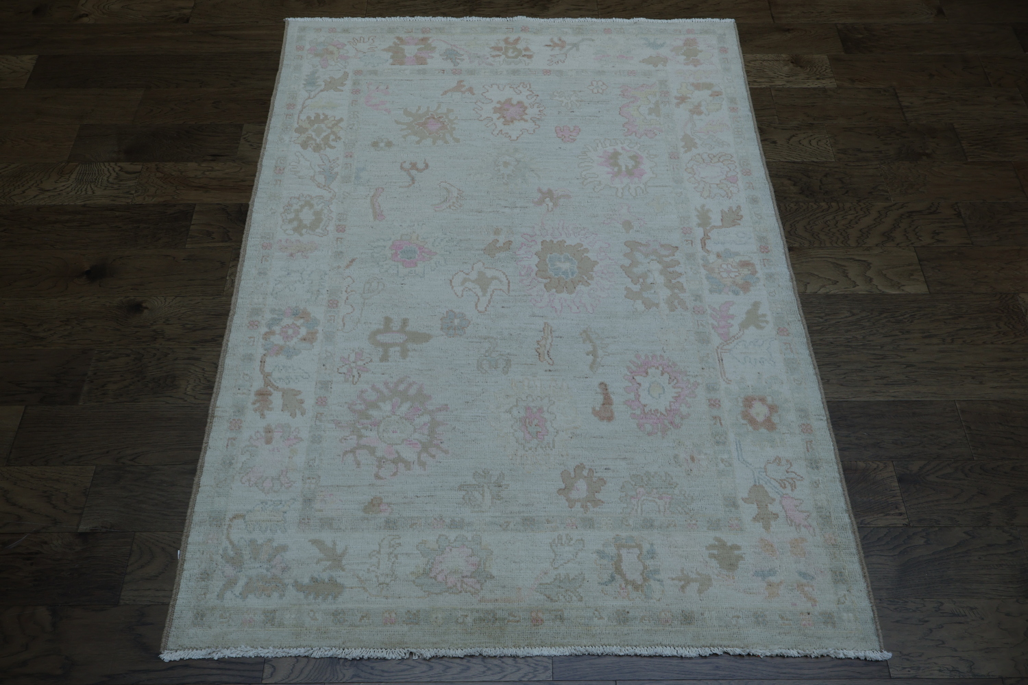 Vegetable Dye Oushak Oriental Area Rug 5x7