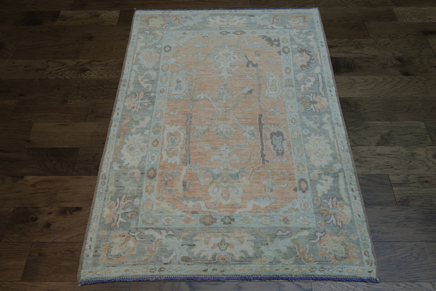Vegetable Dye Oushak Oriental Area Rug 4x6