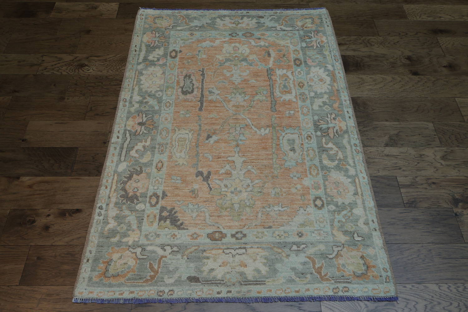 Vegetable Dye Oushak Oriental Area Rug 4x6