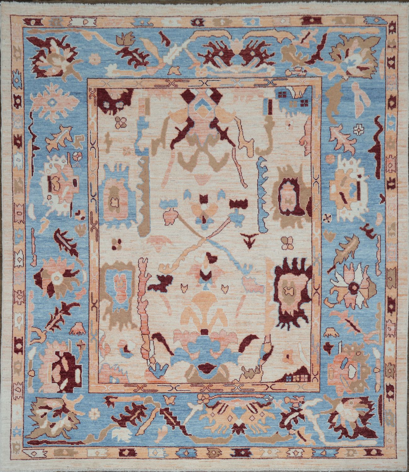 Vegetable Dye Oushak Turkish Area Rug 8x10