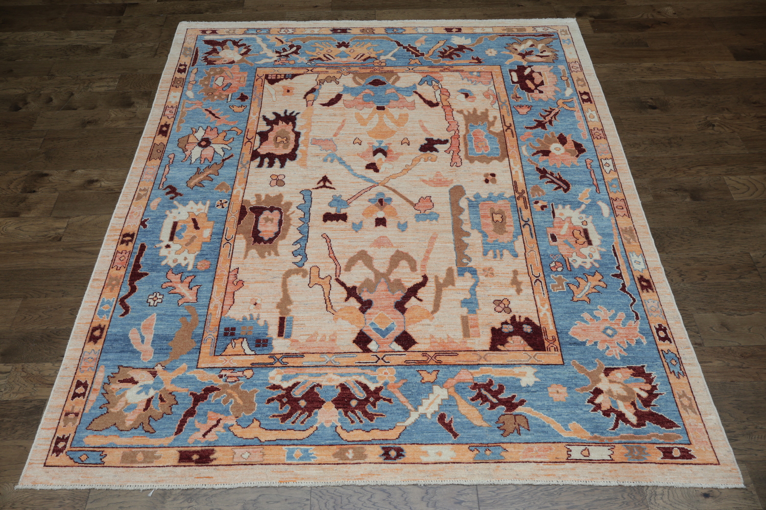 Vegetable Dye Oushak Turkish Area Rug 8x10