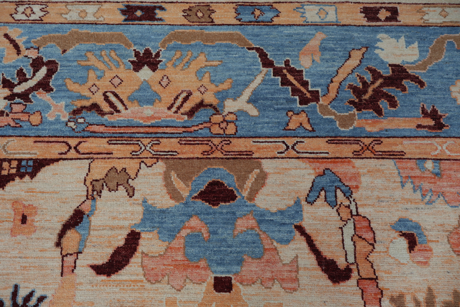 Vegetable Dye Oushak Turkish Area Rug 8x10
