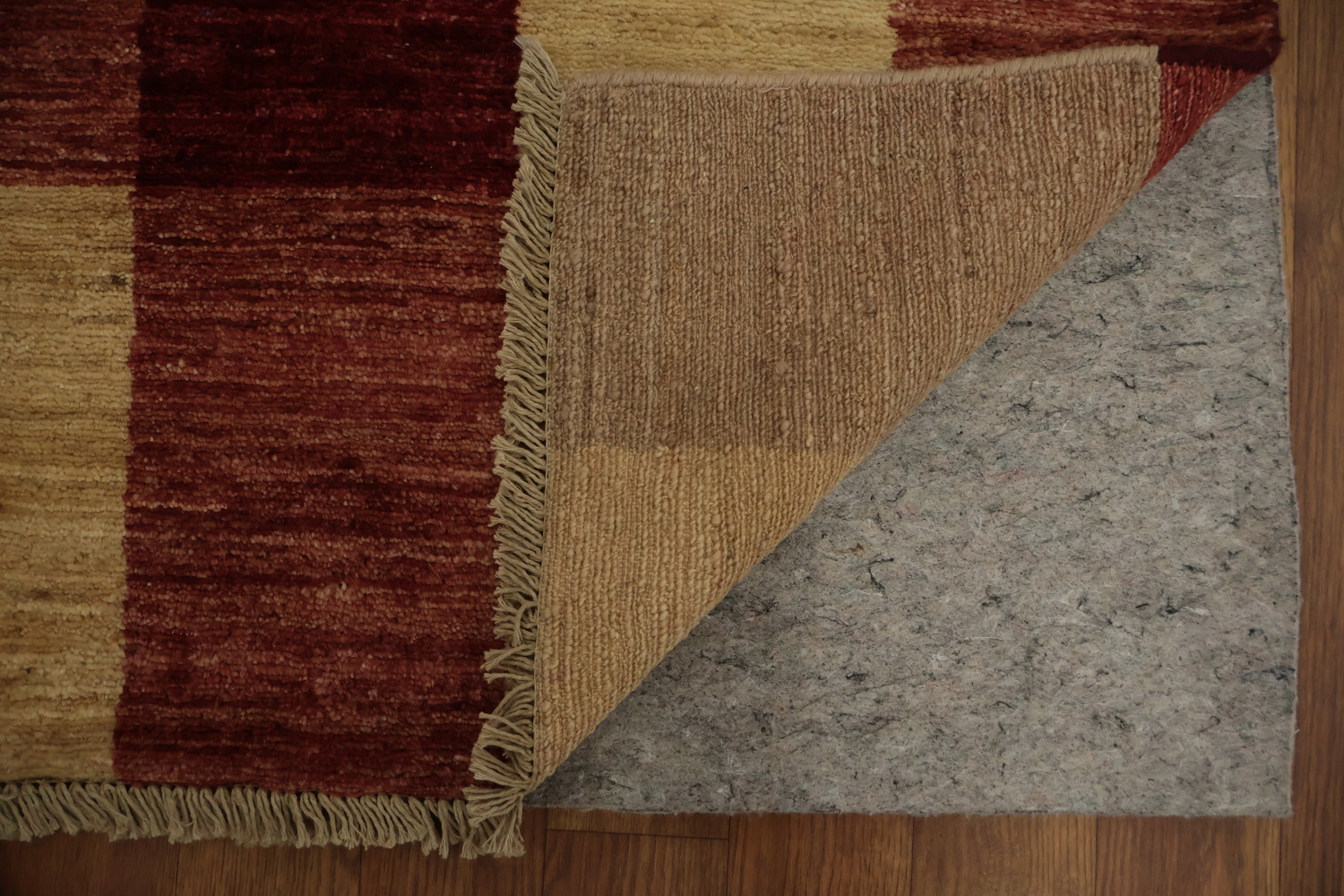 Handmade Checkered Gabbeh Kashkoli Area Rug 6x8 for Modern Spaces