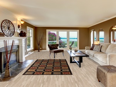 Checkered Indian Hand Tufted Area Rug 5x8