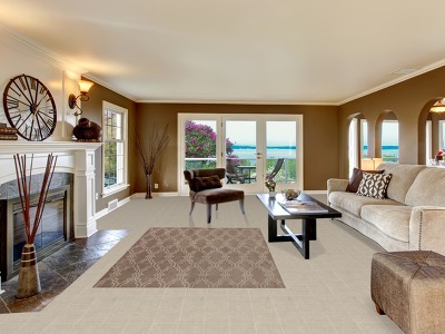 All-Over Trellis Hand-Tufted Area Rug 5x8