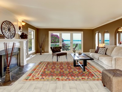 Reversible Wool Kilim Oriental Area Rug 8x10