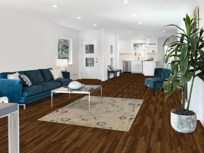 Handmade Wool Kashan Persian Rug 5x6