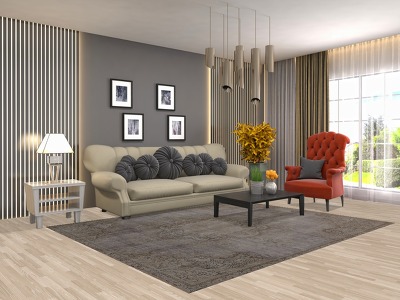 Distressed Wool Vintage Tabriz Persian Area Rug 6x8