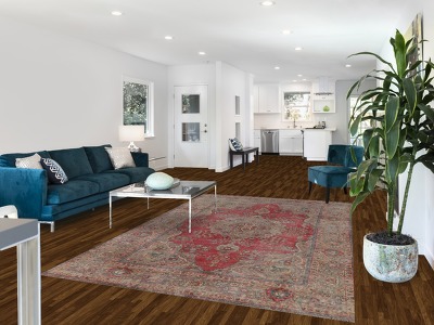 Vintage Wool Floral Tabriz Persian Area Rug 6x10