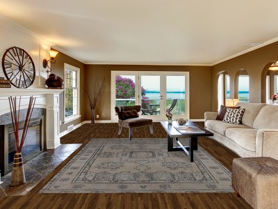 Geometric Wool Tabriz Persian Area Rug 8x11