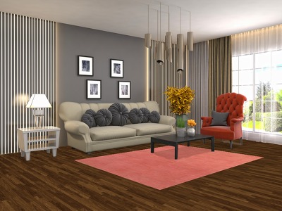 Light Pink Wool Solid Gabbeh Oriental Rug 5x7