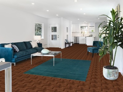 Blue Teal Handmade Wool Gabbeh Oriental Rug 5x6