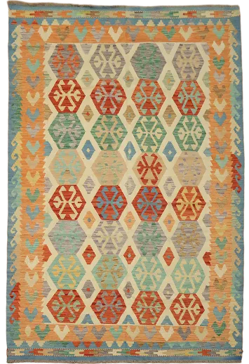 All-Over Kilim Oriental Area Rug 7x10