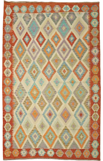 Geometric Kilim Oriental Area Rug 7x10
