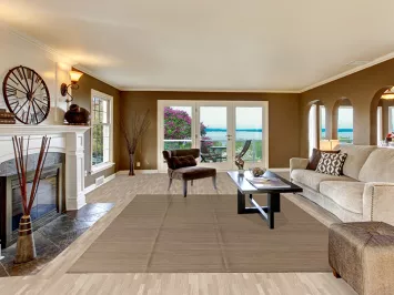 Earth Tone Kilim Modern Area Rug 8x11