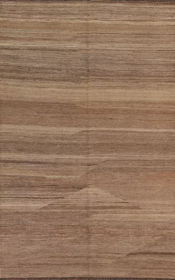 Earth Tone Kilim Modern Area Rug 4x6