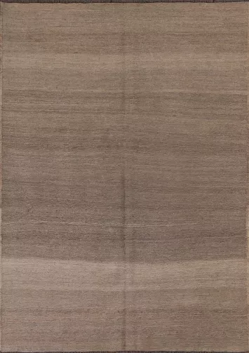 Gray Wool Kilim Modern Area Rug 5x6