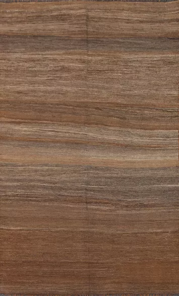 Earth Tone Kilim Modern Area Rug 4x6