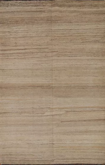 Kilim Earth Tone Wool Area Rug 4x6