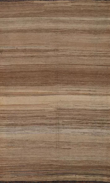 Earth Tone Kilim Modern Area Rug 4x6