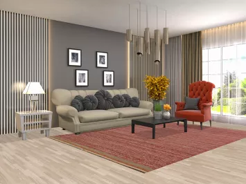 Striped Kilim Oriental Area Rug 7x10