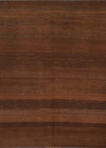 Earth Tone Brown Kilim Oriental Area Rug 5x7
