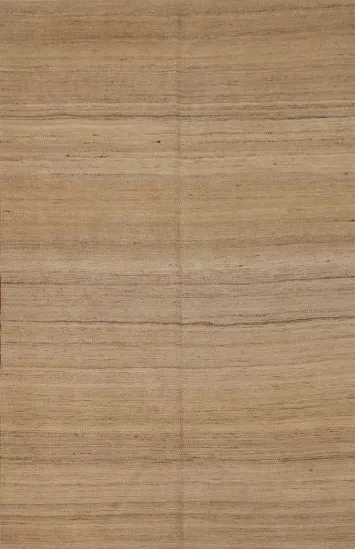 Striped Kilim Modern Wool Area Rug 4x6