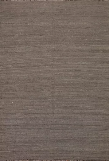 Gray Wool Kilim Modern Area Rug 6x7