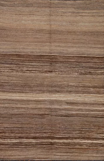 Earth Tone Kilim Oriental Area Rug 4x6