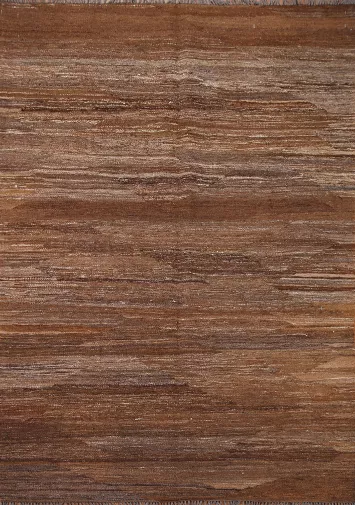 Brown Kilim Modern Area Rug 5x6