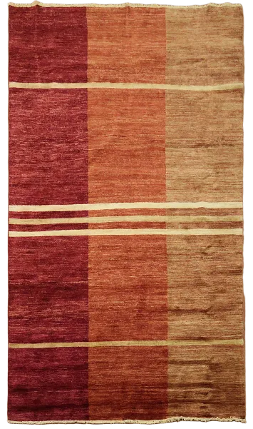 Warm Tones and Stripes Combine in this Chic Area Rug 6x8