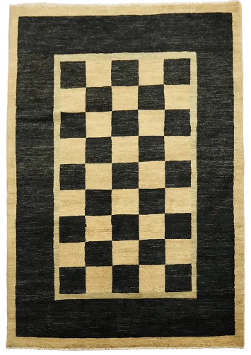 Vegetable Dye Modern Gabbeh Oriental Area Rug 6x8
