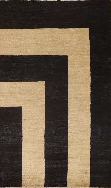 Vegetable Dye Gabbeh Oriental Area Rug 6x8