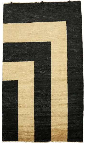 Vegetable Dye Gabbeh Oriental Area Rug 6x8
