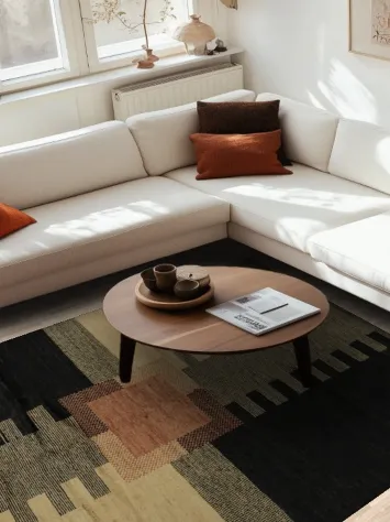 Vegetable Dye Gabbeh Modern Area Rug 7x10