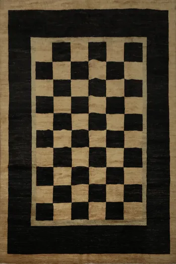 Modern Gabbeh Vegetable Dye Area Rug 8x10