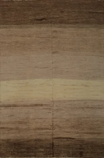 Modern Gabbeh Vegetable Dye Area Rug 7x8